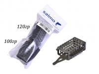 Кормушки фидер. Salmo FEEDER SQUARE съем. дно 100г 120г 2шт. набор